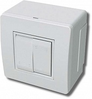 Коробка монтажная в сборе с выключателем, белая (10001) - широкий выбор, низкие цены, доставка. Монтаж коробка монтажная в сборе с выключателем, белая (10001)