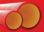 Труба жесткая двустенная D=160, цвет красный 160916-6K