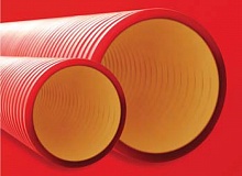 Труба жесткая двустенная D=160, цвет красный 160916-6K - широкий выбор, низкие цены, доставка. Монтаж труба жесткая двустенная d=160, цвет красный 160916-6k