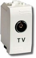 Розетка TV (белая), 1 модуль &quot;BRAVA&quot; (76721B) - широкий выбор, низкие цены, доставка. Монтаж розетка tv (белая), 1 модуль &quot;brava&quot; (76721b)