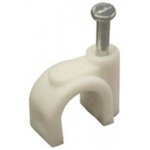 Скоба пластиковая с гвоздем, D=3-4 (уп.100 шт) 51500 Скоба пластиковая с гвоздем, D=3-4 (уп.100 шт) 51500