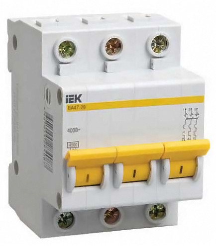 ВА47-29 3P 5А (MVA20-3-005-C) ВА47-29 3P 5А (MVA20-3-005-C)