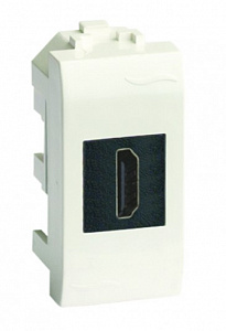 Розетка HDMI Brava 1 модуль белая (76100B) Розетка HDMI Brava 1 модуль белая (76100B)