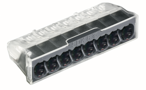 Клемма (88167596) 8-проводниковая без пасты, серая (50 шт) Клемма (88167596) 8-проводниковая без пасты, серая (50 шт)