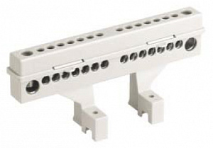 Клеммный блок 2х18 модуля + суппорты, с крепежом (87518) Клеммный блок 2х18 модуля + суппорты, с крепежом (87518)