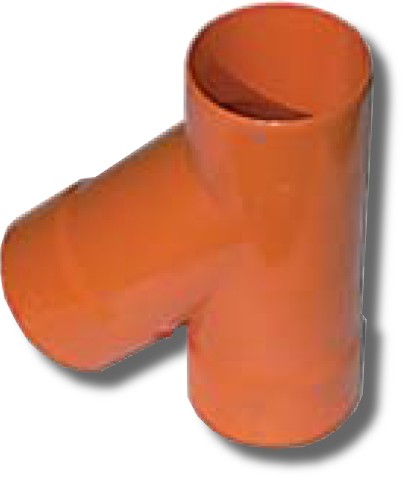 Тройник для двустенных труб, 45°, D=110, 019110 Тройник для двустенных труб, 45°, D=110, 019110