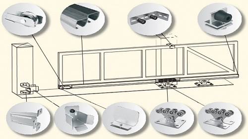 Комплект для ворот массой до 350 кг