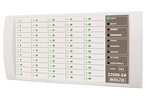 Лицевая наклейка С2000-БИ Лицевая наклейка С2000-БИ