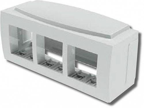 Модульная коробка для электроустановочных изделий "Brava", 6 модулей 09221