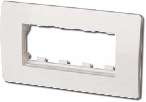 Каркас в сборе с рамкой под 4 модуля "VIVA", белый (10245) Каркас в сборе с рамкой под 4 модуля "VIVA", белый (10245)