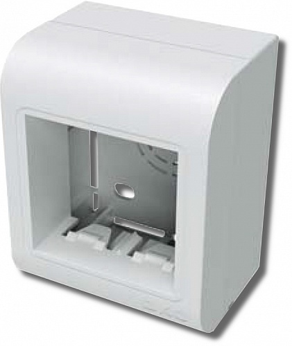 Коробка монтажная PDB под 2 модуля "BRAVA", белая (10034)