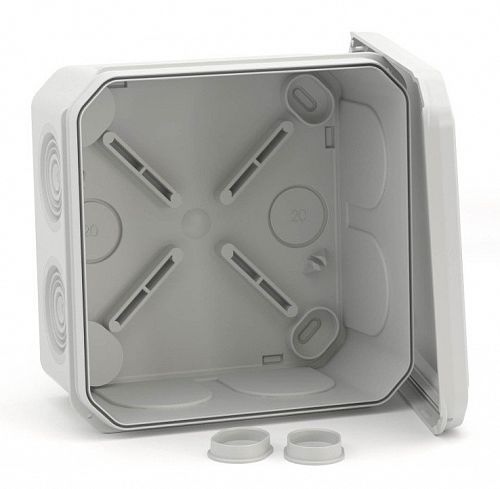 Коробка ответвительная с кабельными вводами IP55, 100х100х50 (53800) Коробка ответвительная с кабельными вводами IP55, 100х100х50 (53800)