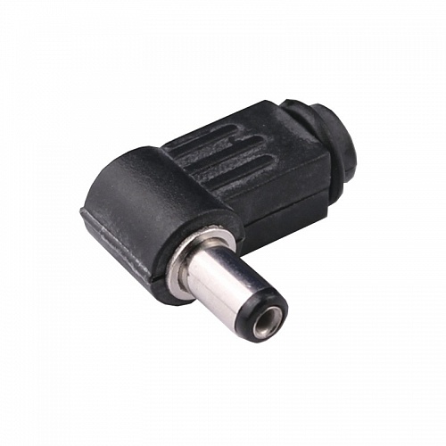 Разъем питания DC 5.5х2.1х9.5 угловой (штекер) Разъем питания DC 5.5х2.1х9.5 угловой (штекер)